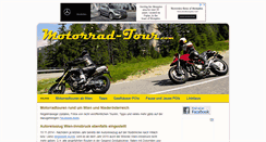 Desktop Screenshot of motorrad-tour.com